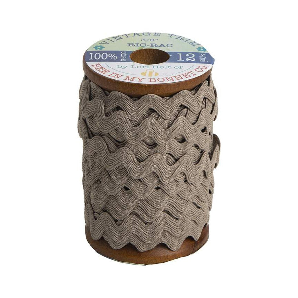 Riley Blake Large Ric Ric 12 Yard Spools in Red STVT-33030 OR Pebble STVT-p24573