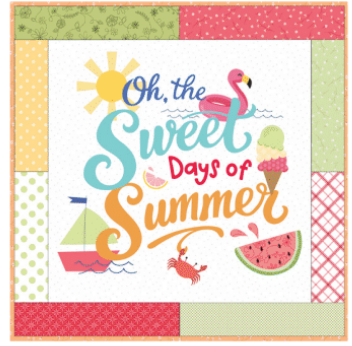 PREORDER MARCH 17, 2027 Kimberbell Sweet Days of Summer Pillow Set (DESIGN AND/OR EMBELLISHMENT KIT, USE DROP DOWN MENU)