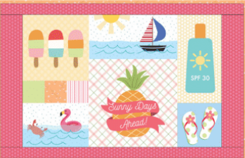 PREORDER MARCH 17, 2027 Kimberbell Sweet Days of Summer Pillow Set (DESIGN AND/OR EMBELLISHMENT KIT, USE DROP DOWN MENU)