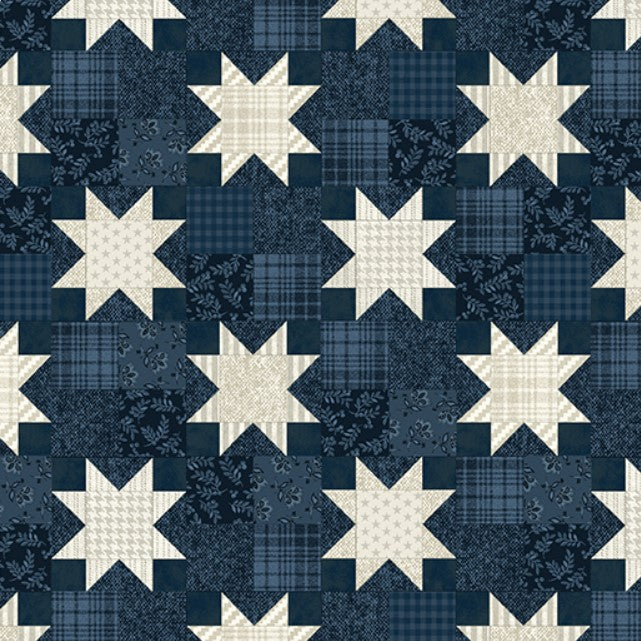 Benartex American Quilt Navy 16873-56 Fabric by the Yard