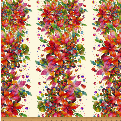 Hoffman Fabrics Yuletide Blooms Fabric Collection Sold by the yard