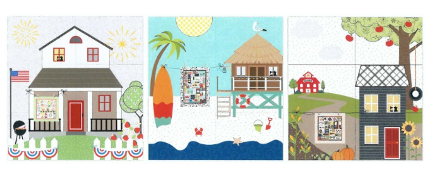 PREORDER Kimberbell Home Sewn Fabric Tiles Machine Embroidery Patterns AND/OR Optional Embellishment Kit for WHOLE Year KDKB1320 (USE DROP DOWN MENU FOR SELECTION)