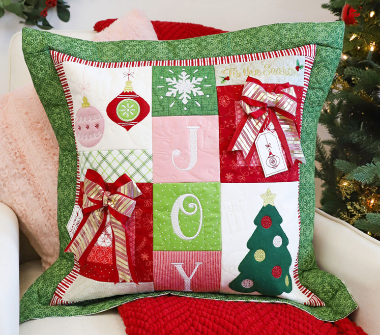Kimberbell Season Of Joy 22" Pillow FABRIC KIT, INCLUDES EMBELLISHMENTS