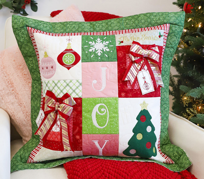 Kimberbell Season Of Joy 22" Pillow FABRIC KIT, INCLUDES EMBELLISHMENTS