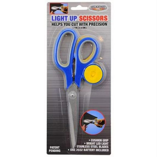 LED Light Up Scissors 8.5 Inches (Various Colors)