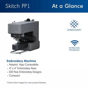 Brother PP1 Skitch, Artspira App Enabled Embroidery Machine SHIPS FOR FREE