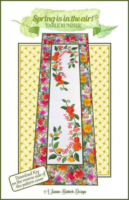 Janine Babich Spring is in the air! Table Runner Pattern # JBDSAIR Physical Design Leaflet OR Download Code Emailed to you