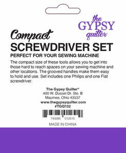 The Gypsy Quilter Compact Screwdriver Set TGQ132