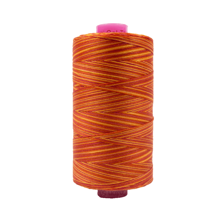Tutti Variegated Thread 50wt 1000M Various Colors - TOMATO
