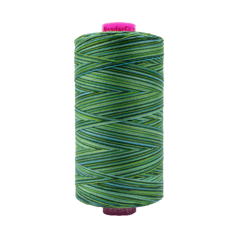 Tutti Variegated Thread 50wt 1000M Various Colors - EVERGREEN
