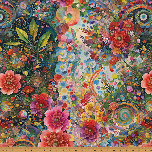 Hoffman Whimsical Flower Garden Fabric Collection Sold by the Yard
