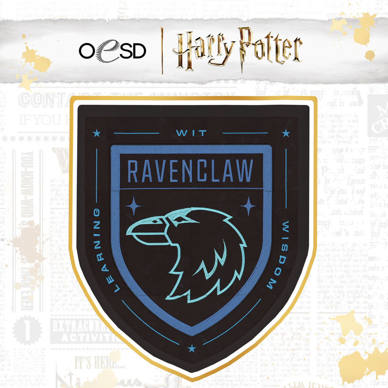 OESD Harry Potter Hogwarts House Tiled Banners- Slytherin- Ravenclaw- Hufflepuff- Gryffindor, these are sold individually,USE  THE DROPDOWN TO SELECT