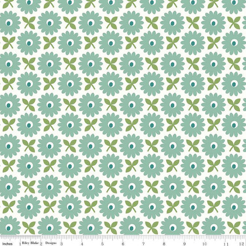 Riley Blake Lori Holt Home Town Heirloom Sea Glass Backing Fabric 108