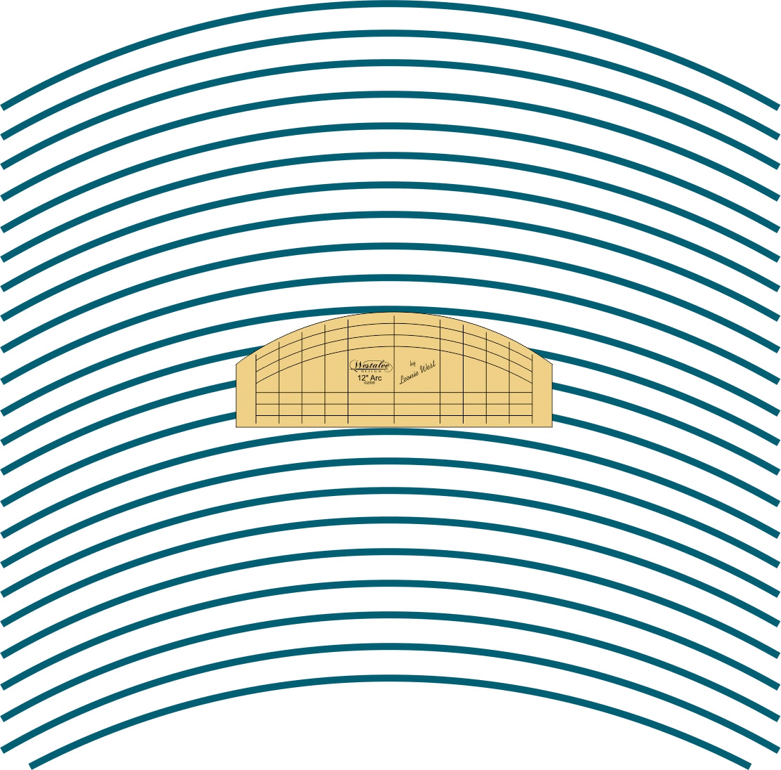 Westalee Designs 12" Long Arm Arc Template