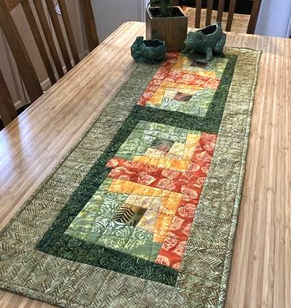 Wonky Log Cabin Trim Tool Garden Table Runner Sew Along with Karen Bohl. NO NEED TO ADD TO CART, JUST CLICK VIDEO IN DESCRIPTION