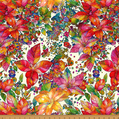 Hoffman Fabrics Yuletide Blooms Fabric Collection Sold by the yard