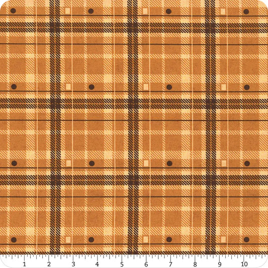Moda Acorn Hollow Plaid Fabric Yam Hayride Yardage SKU# 30764-18 Sold by the Yard