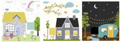 Kimberbell Home Sewn Volume 1 Fabric Kits for April, May and June