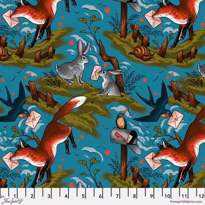 Free Spirit Love Letters Fabric Collection Sold By the Yard