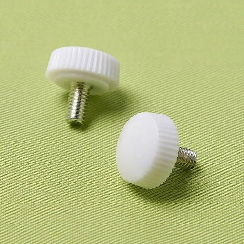Baby Lock Attachment Screws White Top for Baby Lock Sergers 2 per package M4 x 8mm BLE8-AS