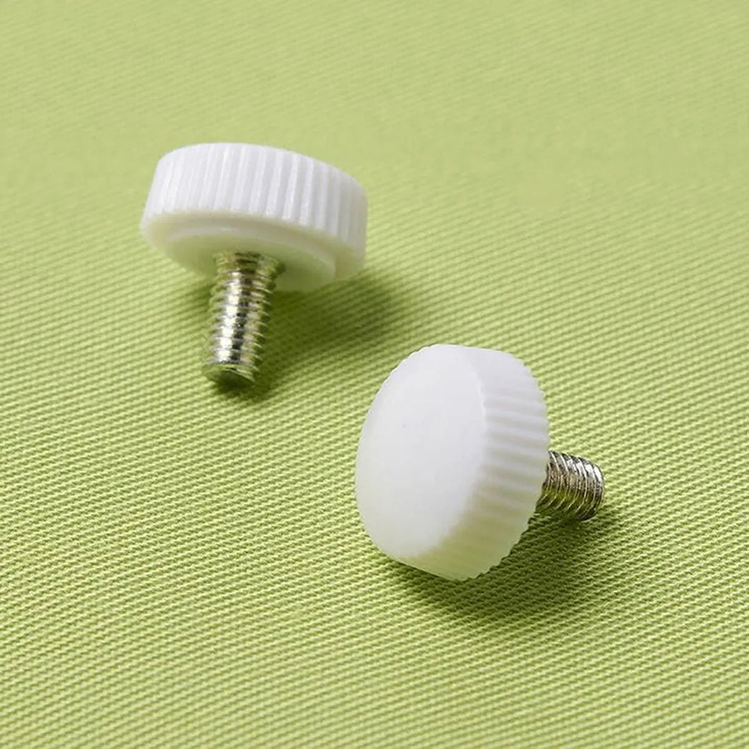 Baby Lock Attachment Screws White Top for Baby Lock Sergers 2 per package M4 x 8mm BLE8-AS