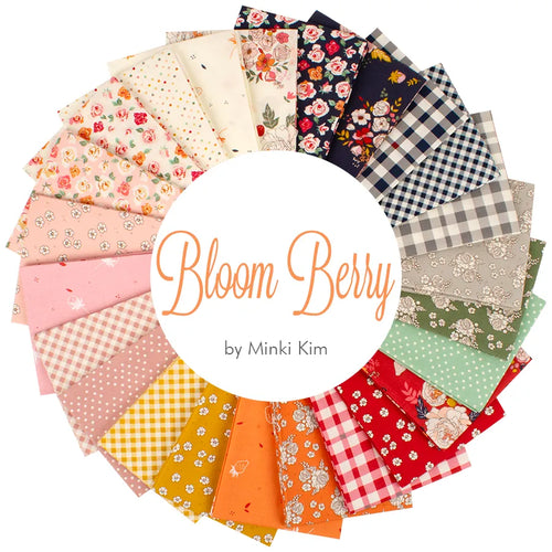 Riley Blake Bloomberry By Minki Kim Fabric Collection Sold by the Yard or  SOLD BY THE QUARTER YARD VARIOUS PRINTS
