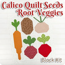 Load image into Gallery viewer, Lori Holt Calico Quilt Seeds Fabric Kits - Various - Tomatoes, Squash, Root Veggies, Peppers, Corn &amp; Peas, Pumpkin