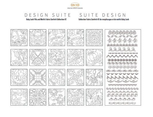 Baby Lock Fills and Motifs Fabric Confetti Collection #2 BLA-IQFM-FC2