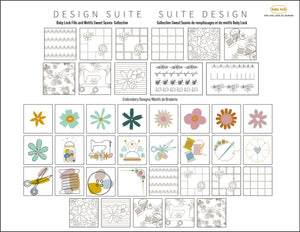 Design Suite Fills and Motifs Sweet Seams Collection SKU:BLA-IQFM-SS