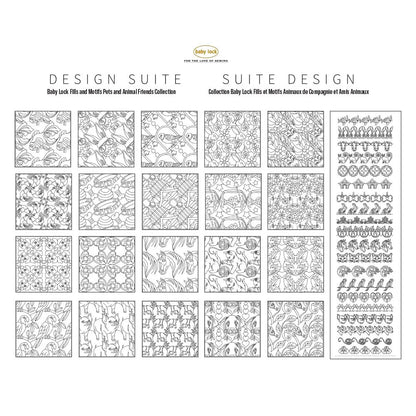 Baby Lock Fills and Motifs Pets Collection No 1  SKU:BLA-IQFM10