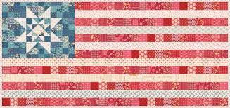 Riley Blake Americana Oh Beautiful Flag Runner & Amber Waves Mini Quilt Kit KT­16081