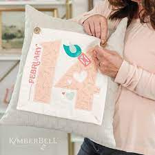 Kimberbell SAVE THE DATE Fabric Kits with Optional Pillow Cover, Pillow insert and Buttons
