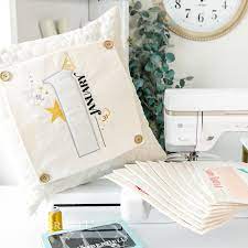 Kimberbell SAVE THE DATE Fabric Kits with Optional Pillow Cover, Pillow insert and Buttons