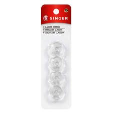 Singer Class 66 PLASTIC Bobbins 4 Pack 2141