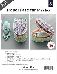 Minki Kim Travel Case for Mini Iron Pattern #SI-CP3