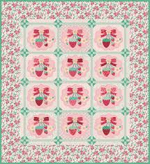 PREORDER Riley Blake Strawberry Crush Sew Along Quilt Kit by Lori Holt DUE OUT APRIL 2026