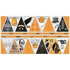 Riley Blake Costume Maker's Act II Halloween Fabric Collection BUNTING Pennant PANEL PD16003-PANEL