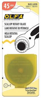 Olfa 45mm Scallop Rotary Blade Replacement SCB45-1