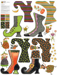 Riley Blake Witches' Boots Felt Panel FT16059-PANEL