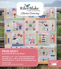 Riley Blake Machine Embroidery Prim Quilt Design By Lori Holt ME018PRQ25R2