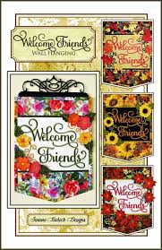 FREE YOUTUBE SEW ALONG: Janine Babich Welcome Friends Wall Hanging. September 12, 10:30am-1:30pm PST.