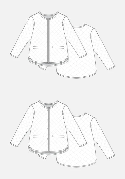 Tamarack Jacket Fabric KIT AND PATTERN Using Field of Seams Bittersweet Fabric