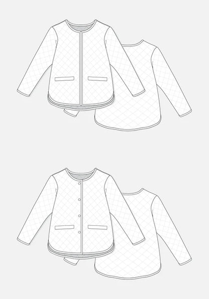 Tamarack Jacket Fabric KIT AND PATTERN Using Field of Seams Bittersweet Fabric