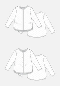 PREORDER: Tamarack Jacket Using Field of Seams Bittersweet Fabric