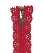 Load image into Gallery viewer, Lace Zippers Multiple Colors and Multiple Lengths