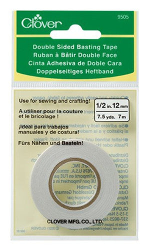 Clover Double Sided Basting Tape With 1/2in x 7.5yds # 9505CV