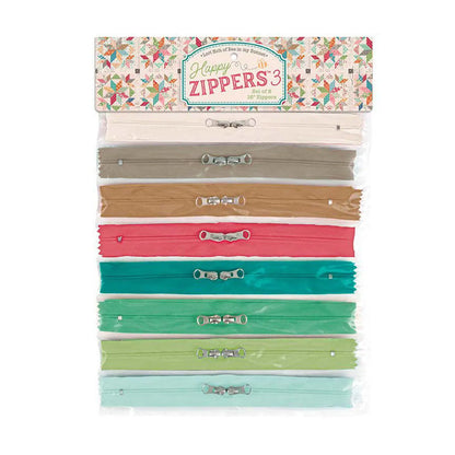 Lori Holt Home Décor Zippy Bags 4 Panel  HD17370-PANEL AND/OR Happy Zippers 3 ST-46804 (USE DROP DOWN MENU TO MAKE SELECTION)