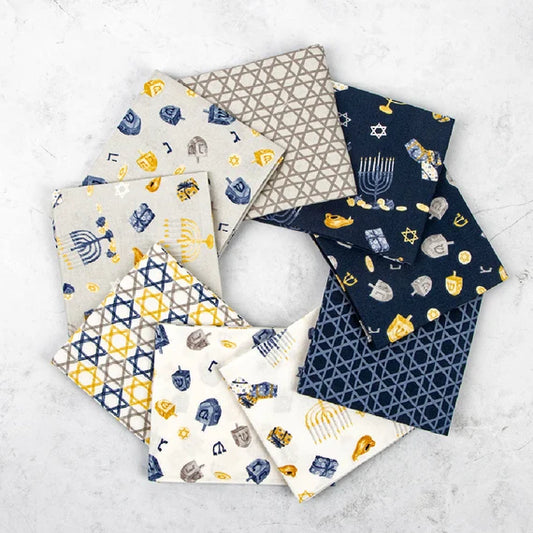 Riley Blake Hanukkah Nights Fabric Collection Sold by the Yard