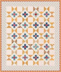 Riley Blake Americana Oh Beautiful Flag Runner & Amber Waves Mini Quilt Kit KT­16081