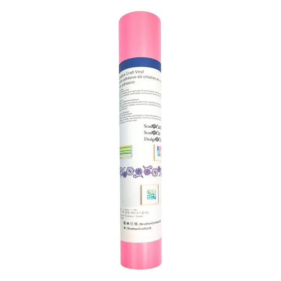 12" x 6 Foot Brother Adhesive Craft Vinyl (Various Colors)